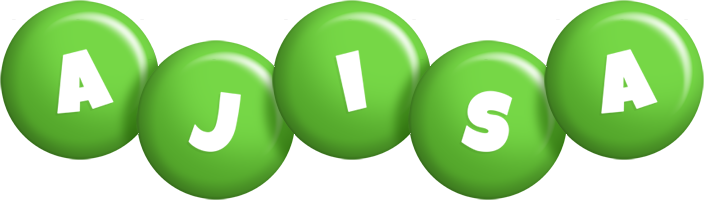 Ajisa candy-green logo