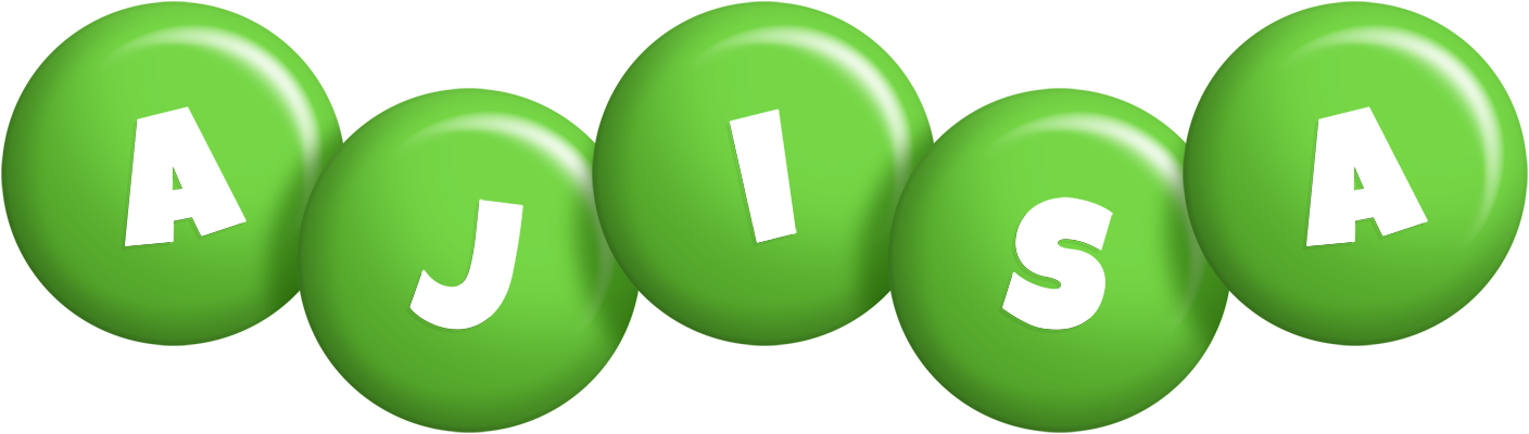 Ajisa candy-green logo