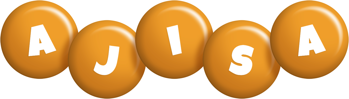 Ajisa candy-orange logo