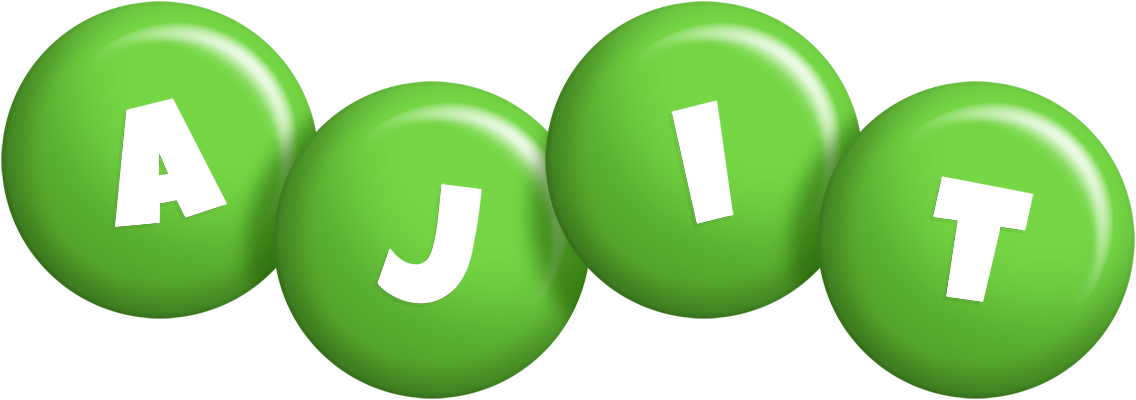 Ajit candy-green logo