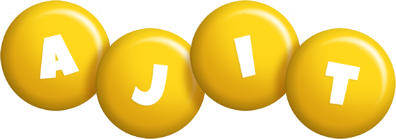 Ajit candy-yellow logo