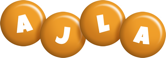 Ajla candy-orange logo
