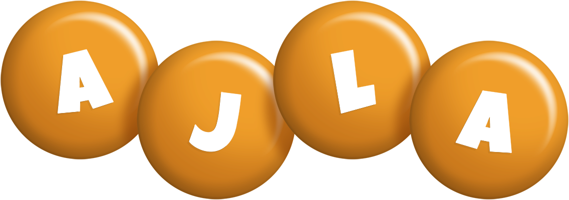 Ajla candy-orange logo