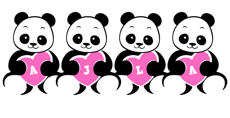 Ajla love-panda logo