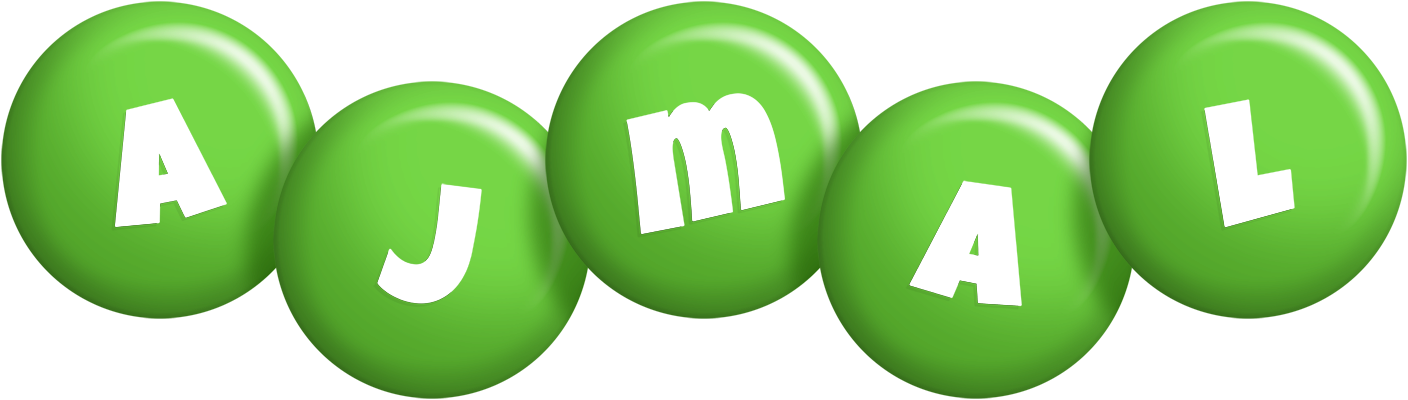 Ajmal candy-green logo
