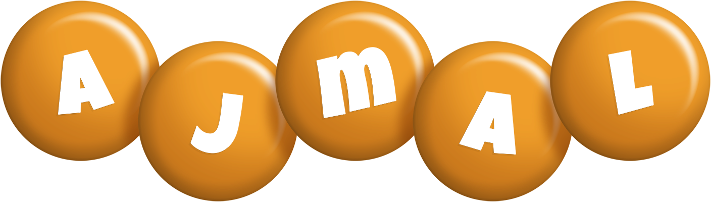 Ajmal candy-orange logo