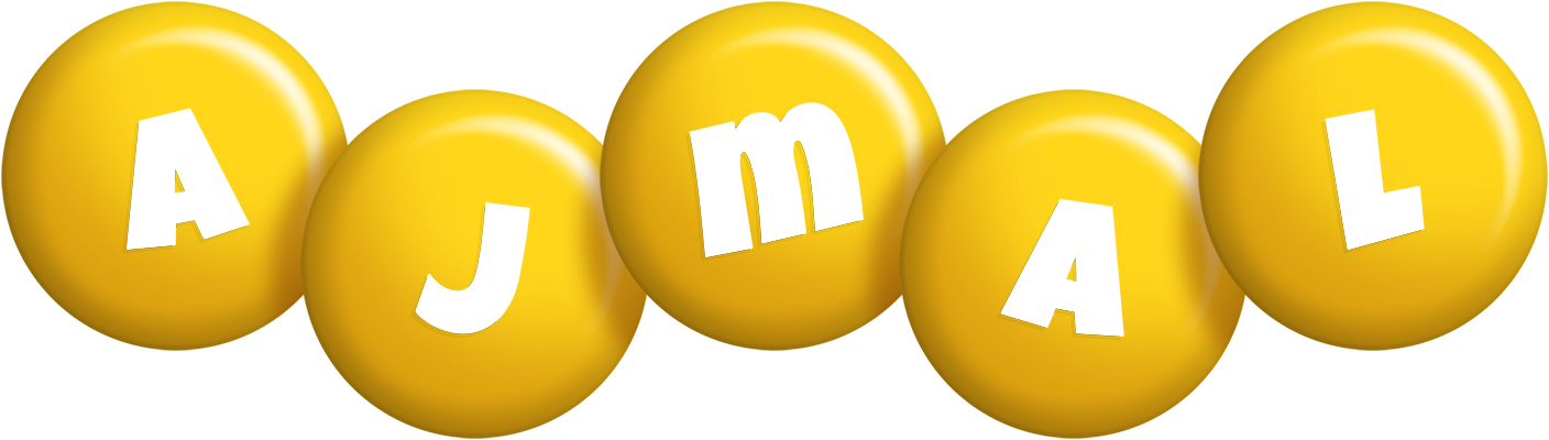 Ajmal candy-yellow logo