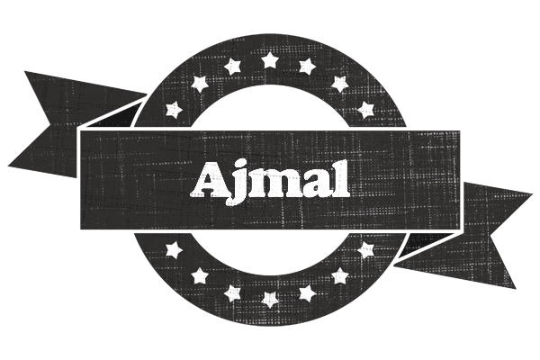Ajmal grunge logo