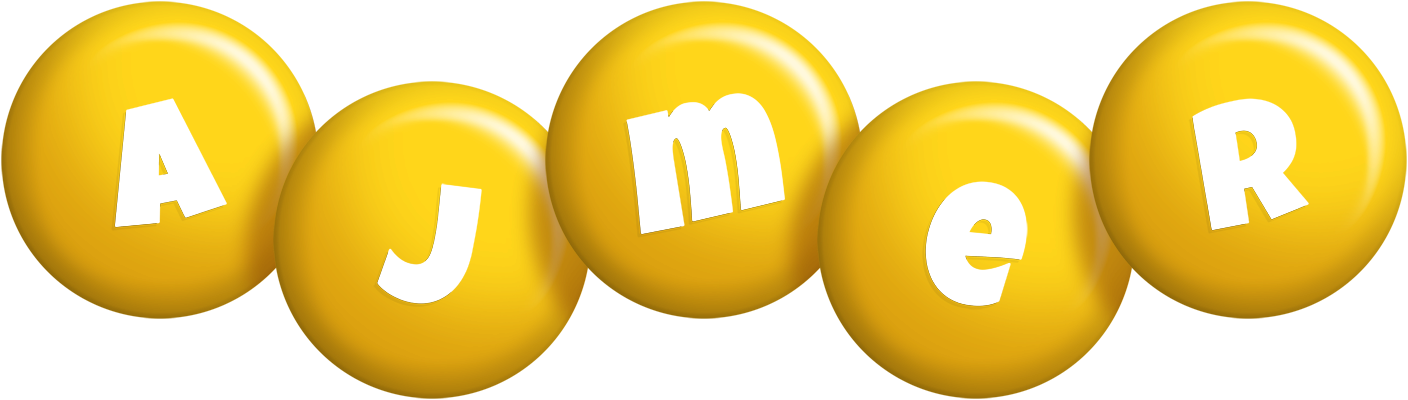 Ajmer candy-yellow logo