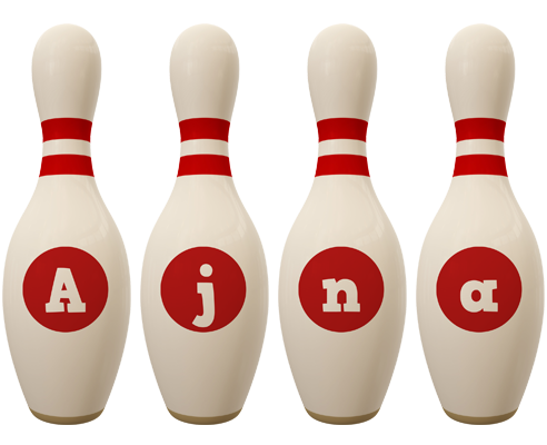 Ajna bowling-pin logo
