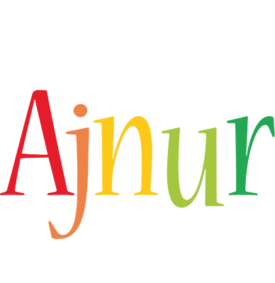Ajnur birthday logo