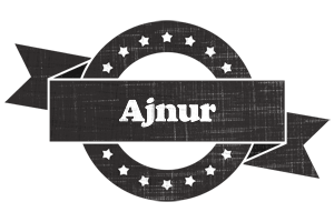 Ajnur grunge logo