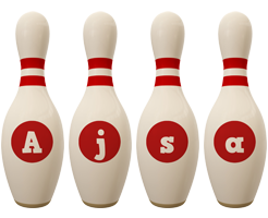 Ajsa bowling-pin logo