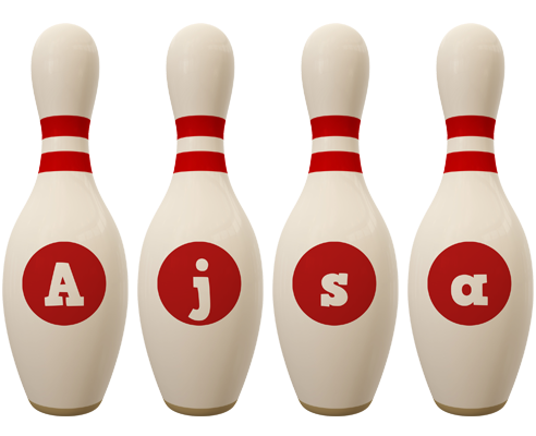 Ajsa bowling-pin logo