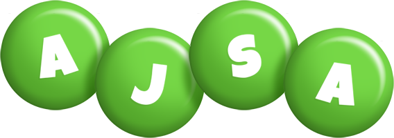 Ajsa candy-green logo