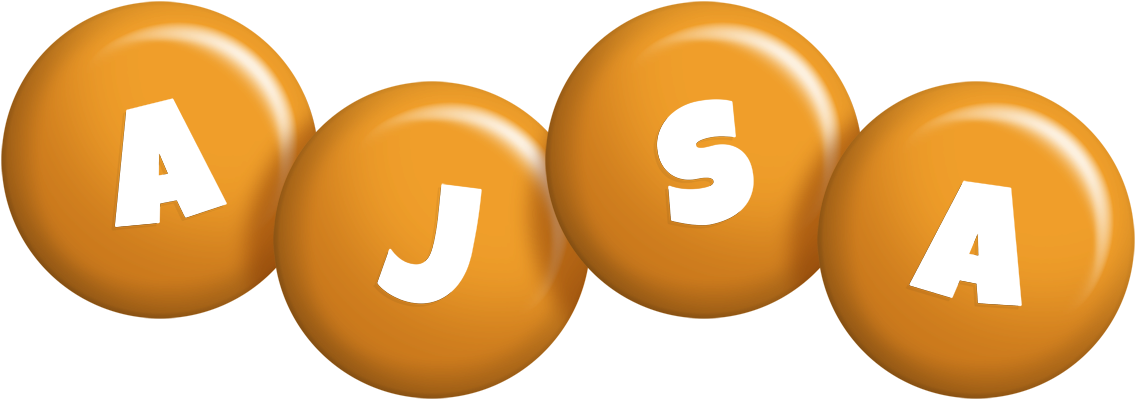 Ajsa candy-orange logo