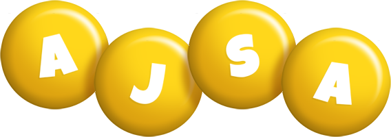 Ajsa candy-yellow logo