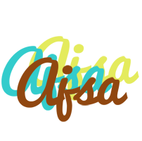 Ajsa cupcake logo