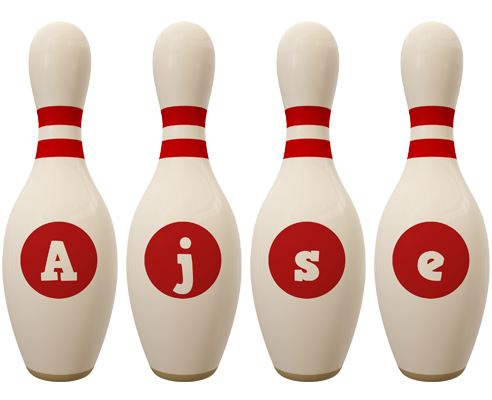 Ajse bowling-pin logo