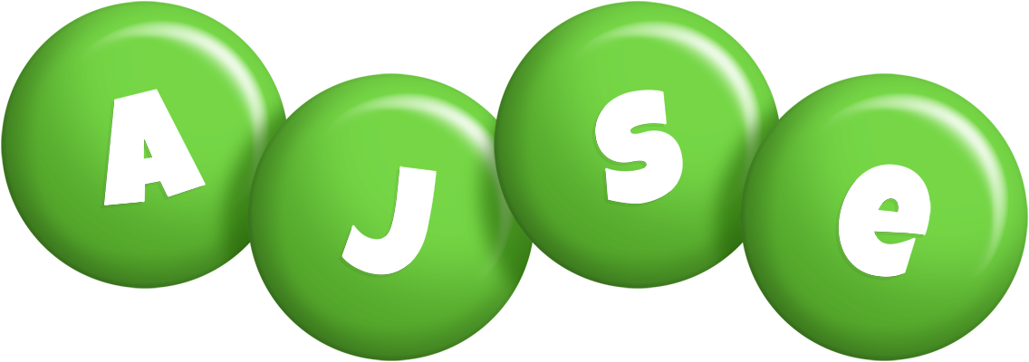 Ajse candy-green logo