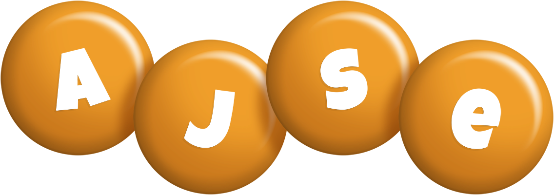 Ajse candy-orange logo
