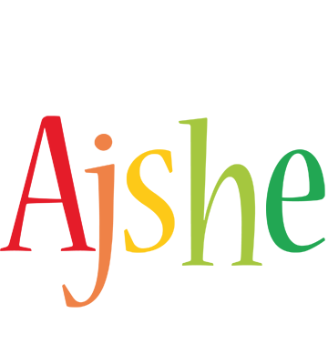 Ajshe birthday logo