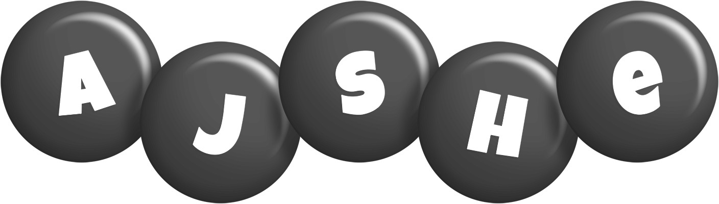 Ajshe candy-black logo