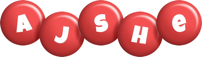 Ajshe candy-red logo