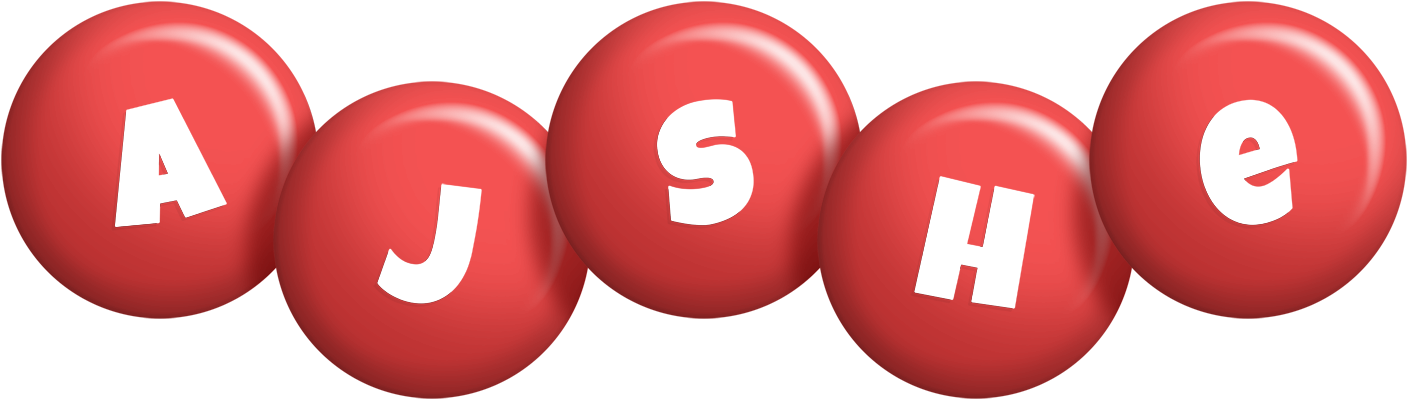 Ajshe candy-red logo