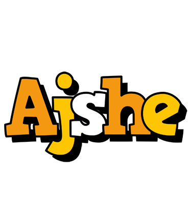 Ajshe cartoon logo