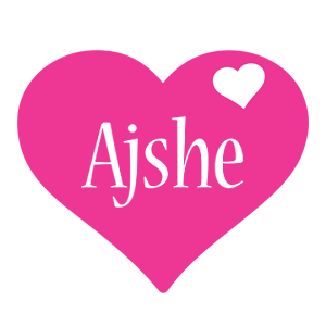 Ajshe love-heart logo