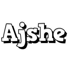Ajshe snowing logo