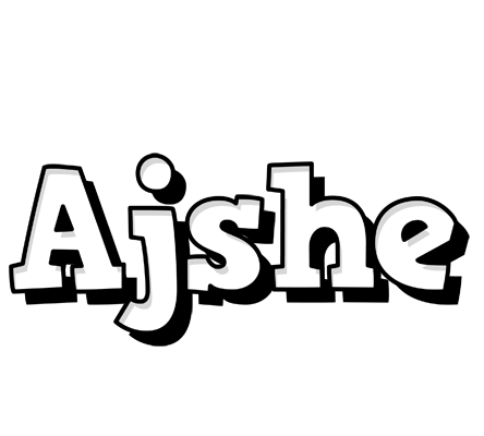 Ajshe snowing logo