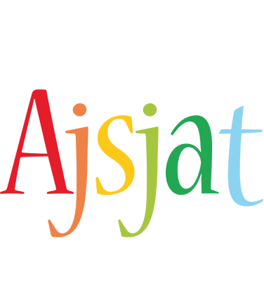 Ajsjat birthday logo