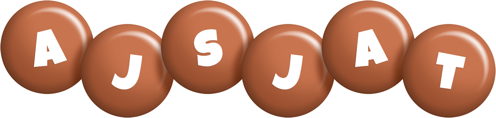 Ajsjat candy-brown logo