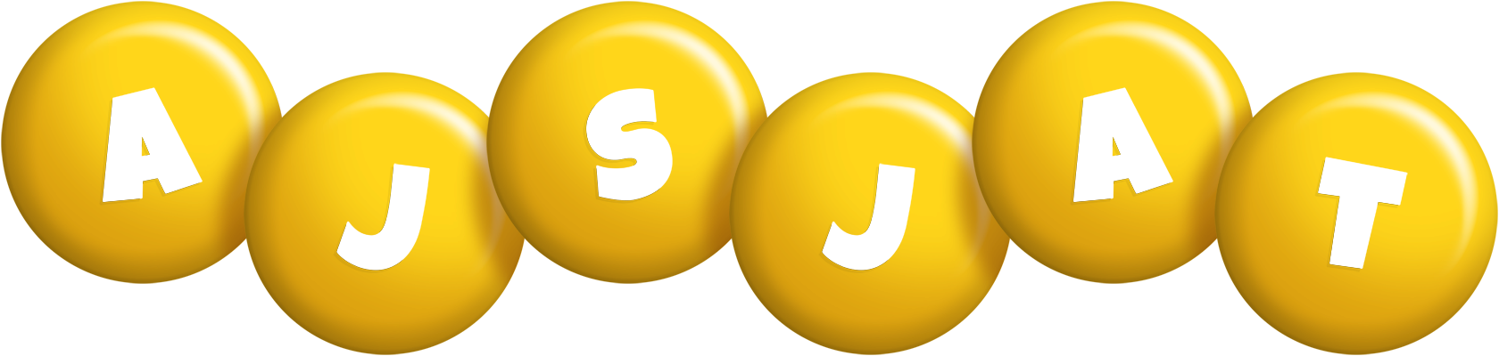Ajsjat candy-yellow logo