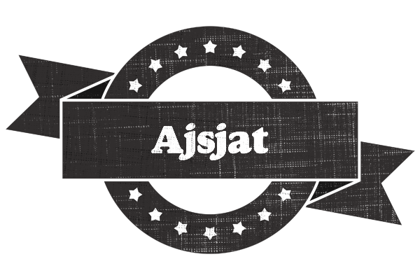 Ajsjat grunge logo