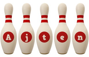 Ajten bowling-pin logo