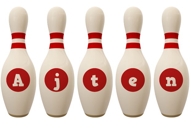 Ajten bowling-pin logo