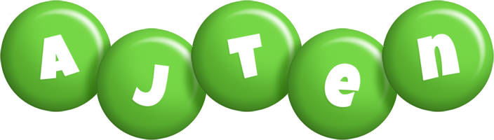 Ajten candy-green logo