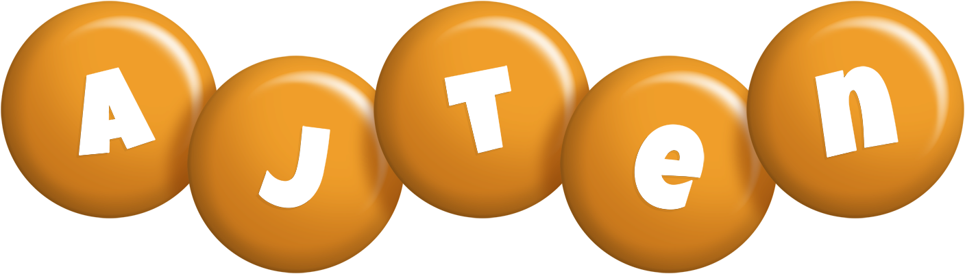 Ajten candy-orange logo