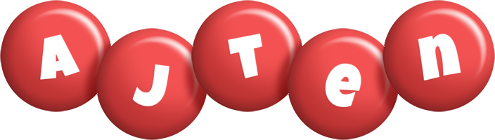 Ajten candy-red logo
