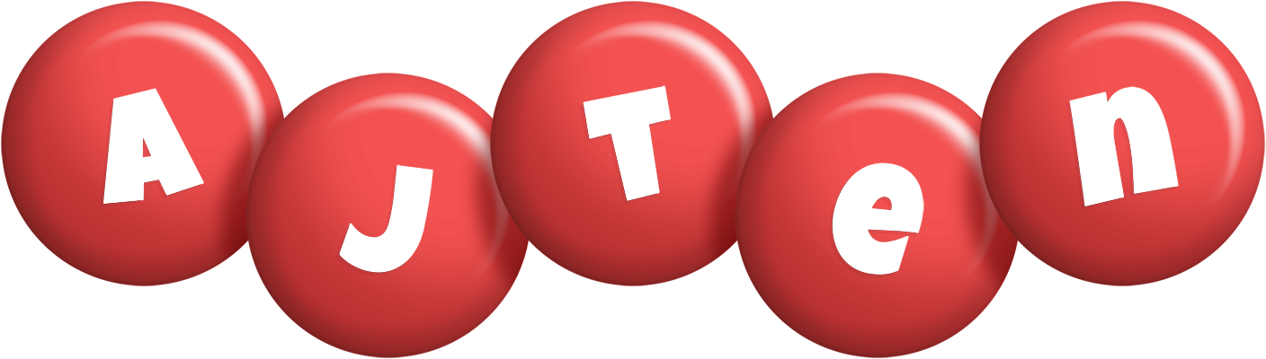Ajten candy-red logo