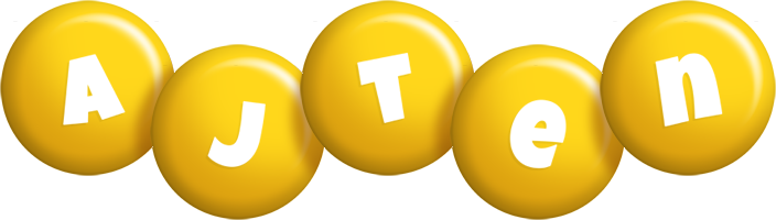 Ajten candy-yellow logo