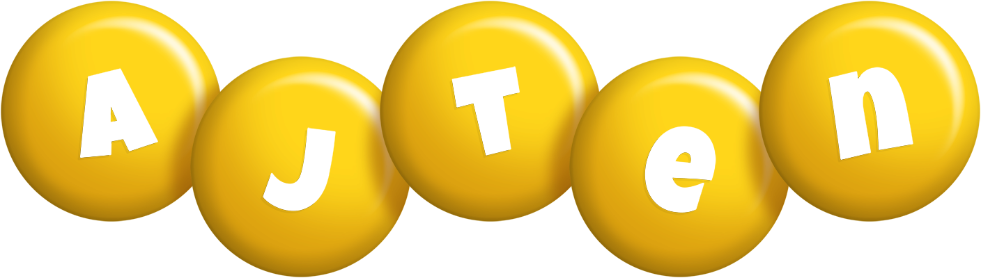 Ajten candy-yellow logo