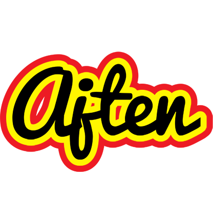 Ajten flaming logo