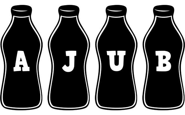 Ajub bottle logo
