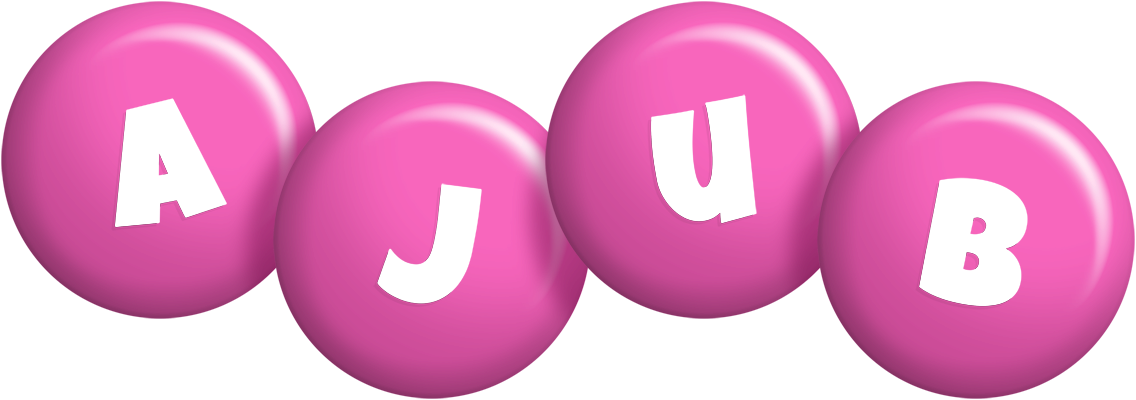 Ajub candy-pink logo