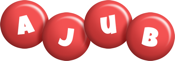 Ajub candy-red logo