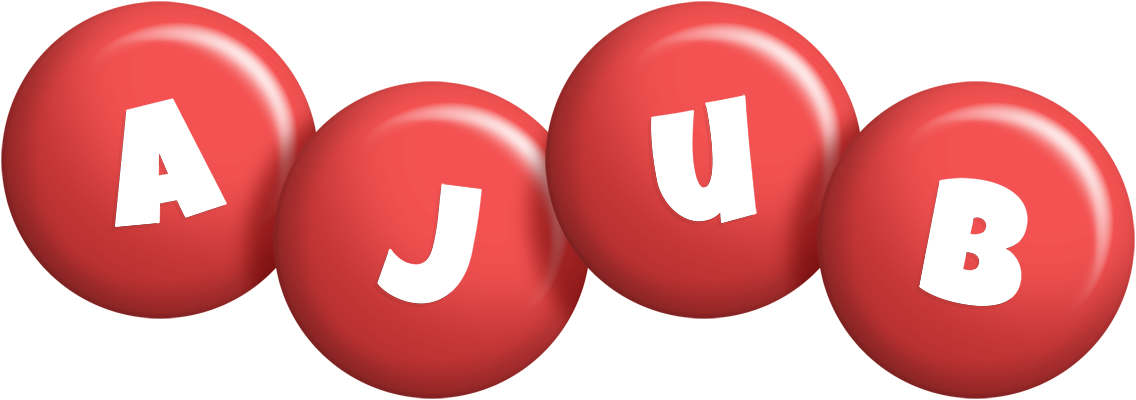 Ajub candy-red logo
